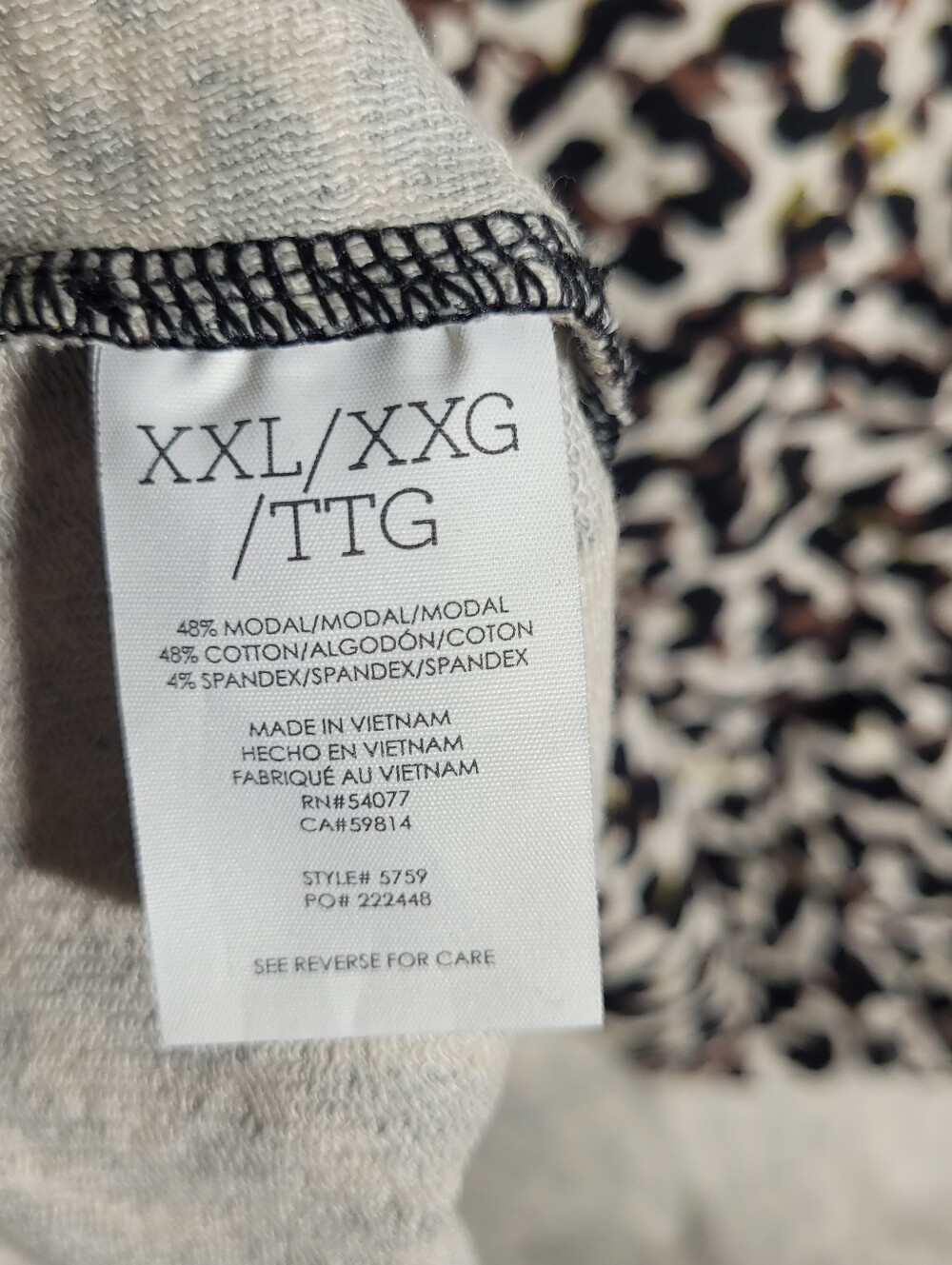 Cabi Knotty Tank Top Sleeveless Leopard Animal Print Twist Front 5759 XXL 2XL - Picture 6 of 7